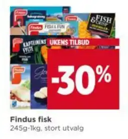 Meny FINDUS Fisk tilbud