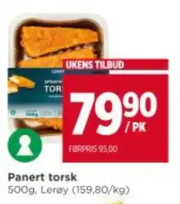 Meny Panert torsk tilbud
