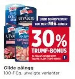 Meny GILDE Pålegg tilbud