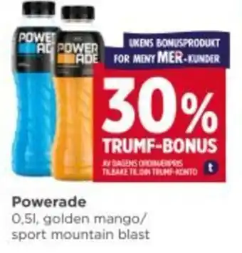 Meny Powerade tilbud