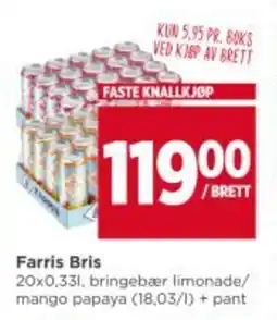 Meny Farris bris tilbud