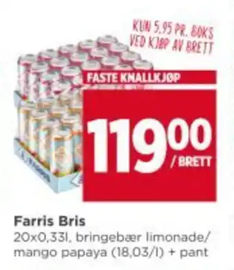 Meny Farris bris tilbud
