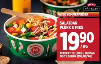 Meny Salatbar plukk & miks tilbud