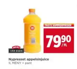 Meny MENY Nypresset appelsinjuice tilbud