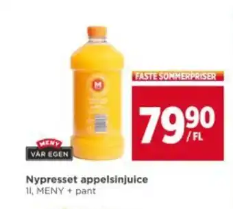 Meny MENY Nypresset appelsinjuice tilbud