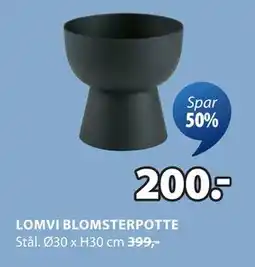 JYSK LOMVI BLOMSTERPOTTE tilbud