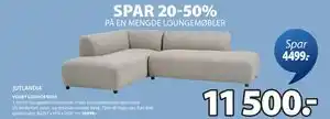 JYSK VEDBY LOUNGESOFA tilbud