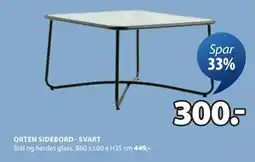 JYSK ORTEN SIDEBORD - SVART tilbud