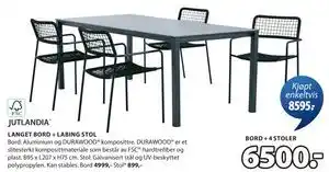 JYSK LANGET BORD + LABING STOL tilbud