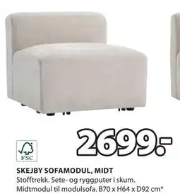 JYSK SKEJBY SOFAMODUL, MIDT tilbud