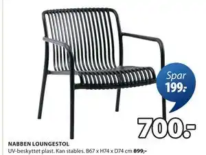 JYSK NABBEN LOUNGESTOL tilbud