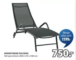 JYSK NORDSTRAND SOLSENG tilbud