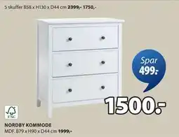 JYSK NORDBY KOMMODE tilbud