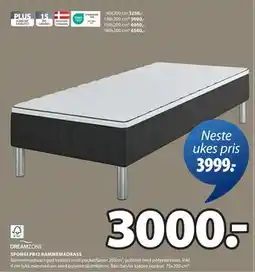 JYSK SPONGI PB12 RAMMEMADRASS tilbud