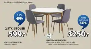 JYSK MARSTRAND SPISEBORD tilbud