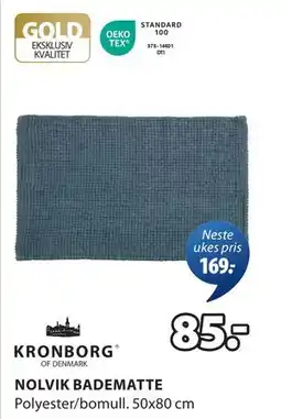 JYSK NOLVIK BADEMATTE tilbud