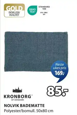 JYSK NOLVIK BADEMATTE tilbud