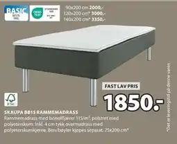 JYSK SKAUPA BB15 RAMMEMADRASS tilbud