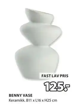 JYSK BENNY VASE tilbud