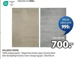 JYSK VILLEPLE TEPPE tilbud