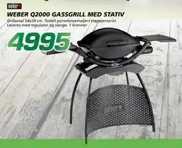 Coop Byggmix WEBER Q2000 GASSGRILL MED STATIV tilbud