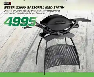 Coop Byggmix WEBER Q2000 GASSGRILL MED STATIV tilbud