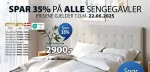 JYSK GAVL 150x125 CM tilbud