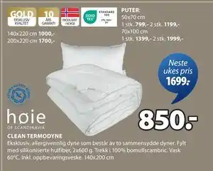 JYSK CLEAN TERMODYNE tilbud