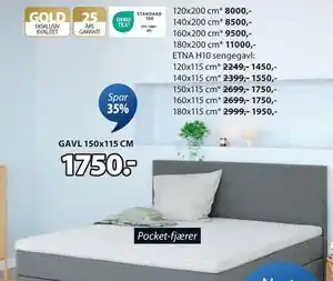 JYSK GAVL 150x115 CM tilbud
