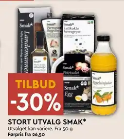 Coop Mega STORT UTVALG SMAK tilbud