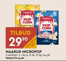 Coop Mega MAARUD MICROPOP tilbud