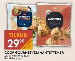 Coop Mega COOP GOURMET/DIAMANTSTYKKER tilbud