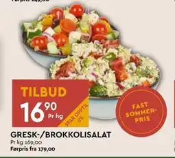Coop Mega GRESK-/BROKKOLISALAT tilbud