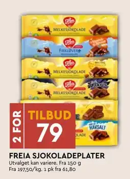 Coop Mega FREIA SJOKOLADEPLATER tilbud