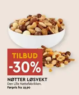 Coop Mega NØTTER LØSVEKT tilbud