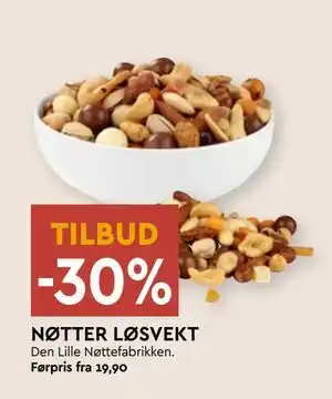 Coop Mega NØTTER LØSVEKT tilbud