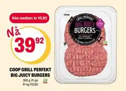 Coop Extra COOP GRILL PERFEKT BIG JUICY BURGERS tilbud