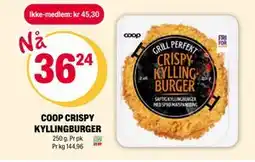 Coop Extra COOP CRISPY KYLLINGBURGER tilbud