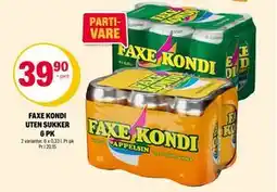 Coop Extra FAXE KONDI UTEN SUKKER 6 PK tilbud