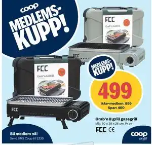 Coop Extra Grab’n II grill gassgrill tilbud