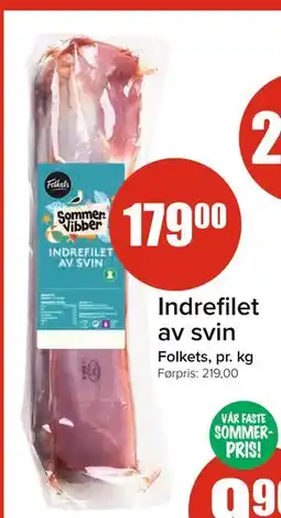 Spar Indrefilet av svin tilbud