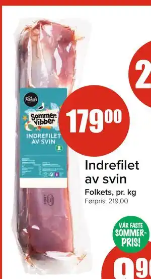 Spar Indrefilet av svin tilbud