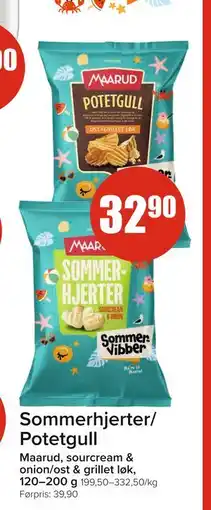 Spar Sommerhjerter/ Potetgull tilbud