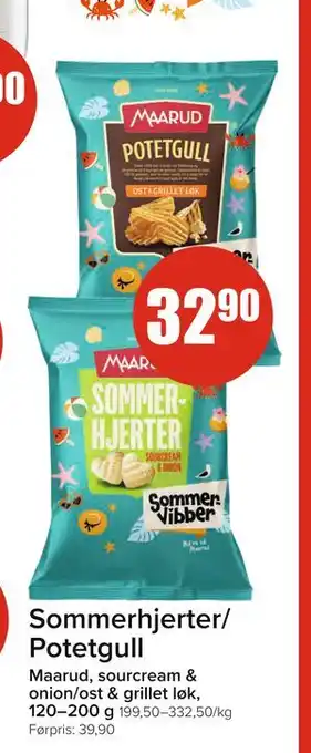 Spar Sommerhjerter/ Potetgull tilbud