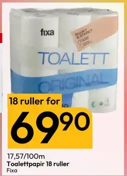 Gigaboks Toalettpapir 18 ruller tilbud