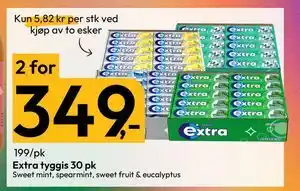 Gigaboks Extra tyggis 30 pk tilbud