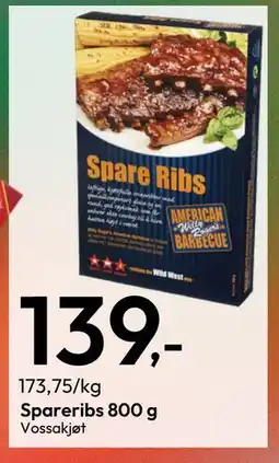 Gigaboks Spareribs 800 g tilbud