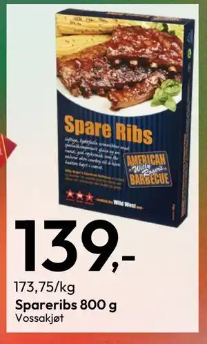 Gigaboks Spareribs 800 g tilbud