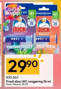 Gigaboks Fresh discs WC rengjøring 36 ml tilbud