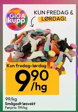 Gigaboks Smågodt løsvekt tilbud